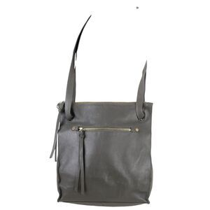 Kooba GRAY GENUINE LEATHER BACKPACK CONVERTIBLE SHOULDER BAG X-BODY PURSE
